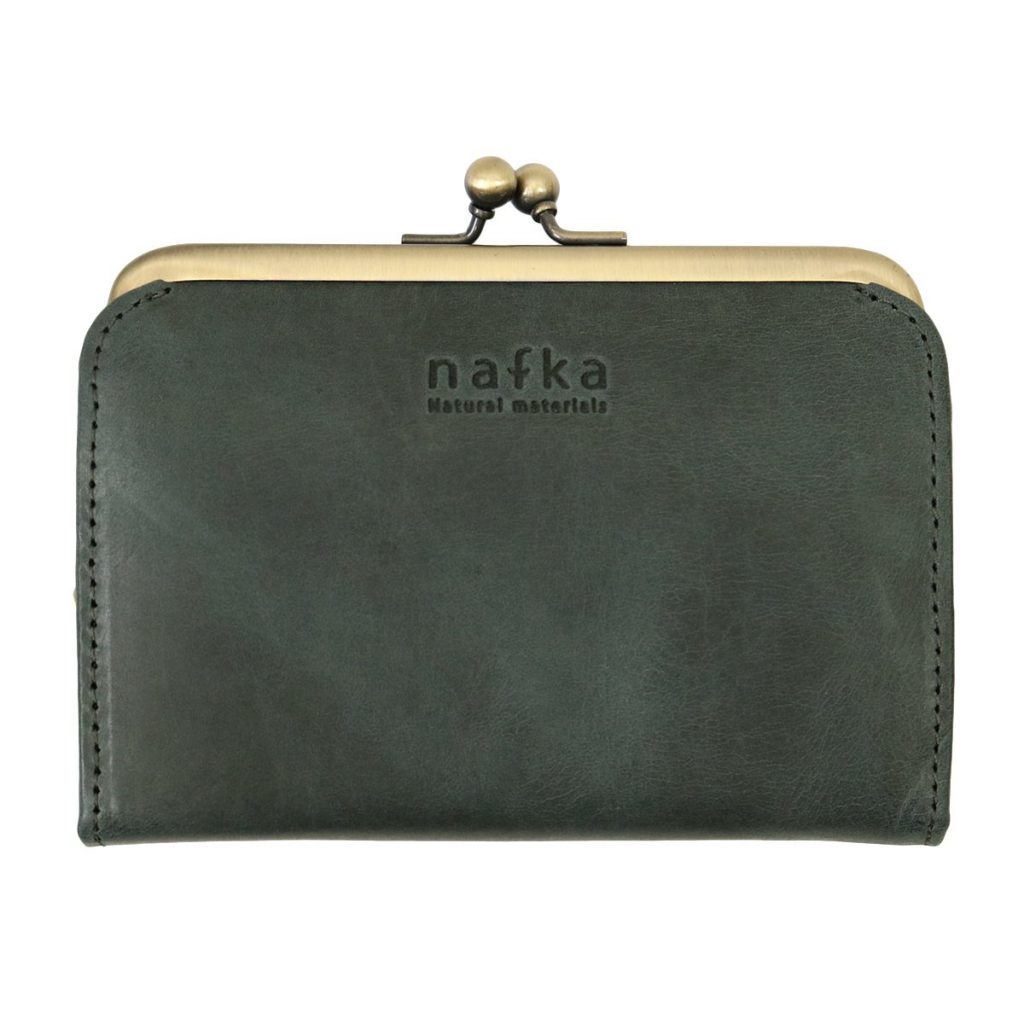 nafka(ナフカ) 財布 レディース がま口 本革 日本製 ショートウォレット